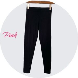 Women’s Pink black cotton leggings